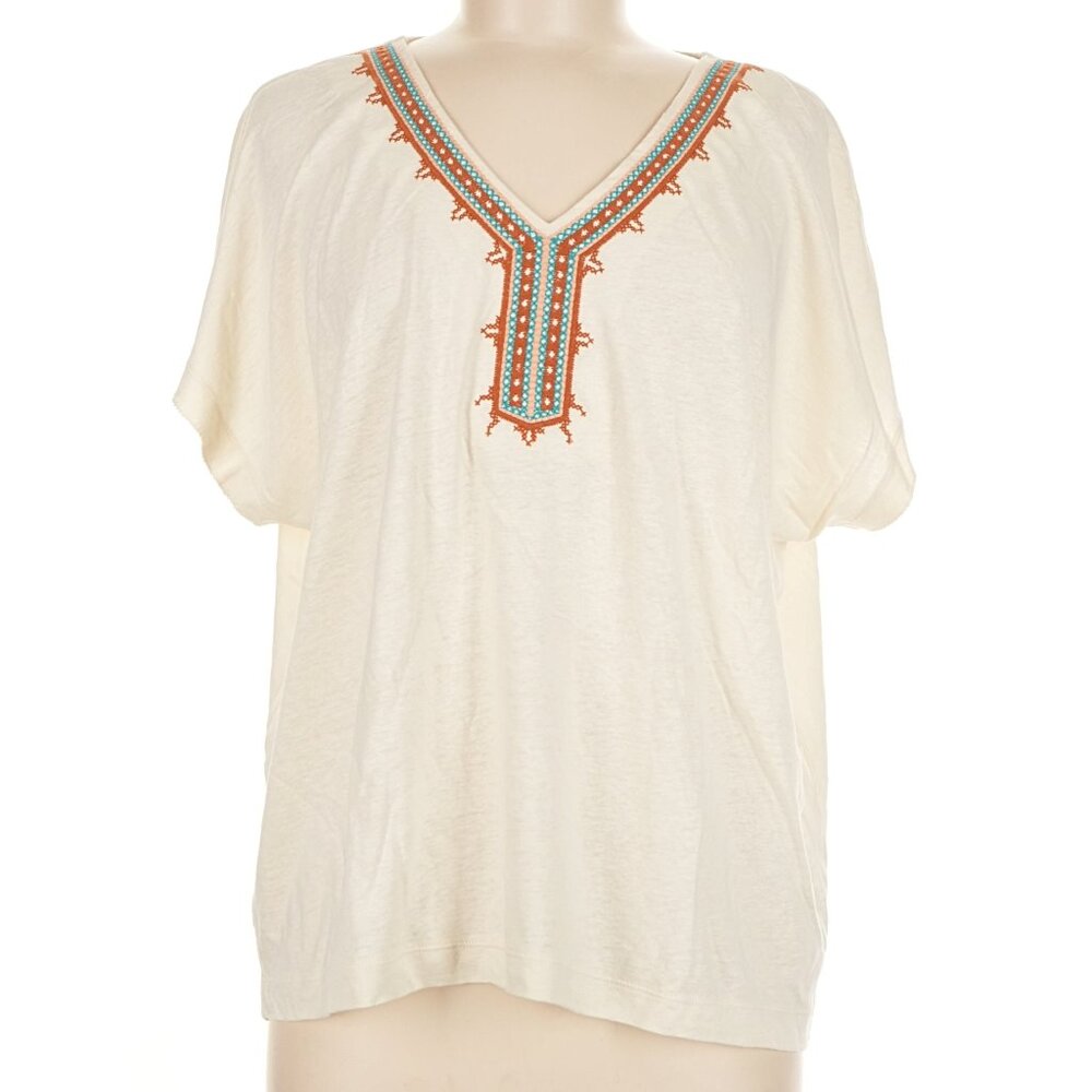 J. Jill boho embroidered top - size M